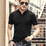 Summer men tops tees Short Sleeve polo Shirt men Knit polo shirt slim Brand cotton Men's Casual Shirts size M-XXL 2017 New