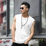 Summer new linen men sleeveless t-shirt casual men's tank vest Loose Men Tank Top Fitness Singlets Brand Cotton Mens T-Shirt