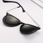 Sun Glasses for Women Men Retro Round Eyeglasses Metal Frame Leg Spectacles 5 Colors Sunglasses