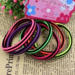 Super Quality Rubber Bands Elastics Tie Gum 6pcs/lot 2015 New Fashion 4CM/5CM Colourful Hair Holder  Girl Women Hair Accessories