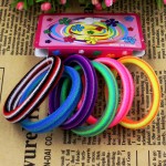 Super Quality Rubber Bands Elastics Tie Gum 6pcs/lot 2015 New Fashion 4CM/5CM Colourful Hair Holder  Girl Women Hair Accessories