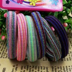 Super Quality Rubber Bands Elastics Tie Gum 6pcs/lot 2015 New Fashion 4CM/5CM Colourful Hair Holder  Girl Women Hair Accessories