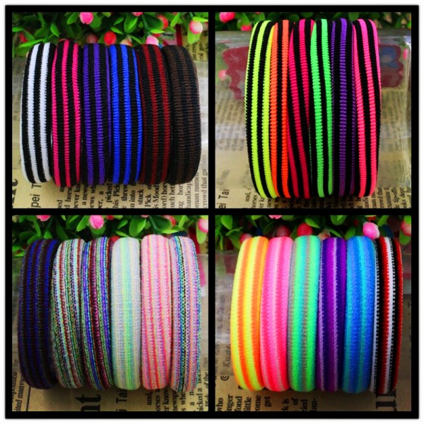 Super Quality Rubber Bands Elastics Tie Gum 6pcs/lot 2015 New Fashion 4CM/5CM Colourful Hair Holder  Girl Women Hair Accessories