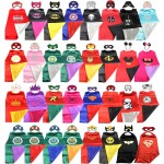 Superhero cape (1CAPE+1MASK)batman super Hero Costume for Children Halloween  Party Costumes for Kids superman spiderman