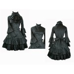 Support Dance Women Butterfly Sleeve Gothic Lolita Dress With Removable Neck Ornament L15