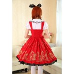 Support Dance Women Sweet Lolita Dress With Beautiful Print L17