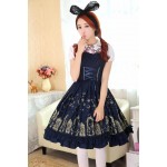 Support Dance Women Sweet Lolita Dress With Beautiful Print L17