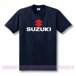 Suzuki Motorsport  Team Logo T-shirt Men 100% Cotton Short Sleeve Custom T shirt European Size S-XXXL Wholesale Retail