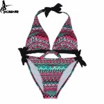 Swimwear Women 2016 Print Floral Swimsuit Push Up Bikini Set  Bathing Suits Brazilian Bikinis Women Swimwear Beach Wear Biquini