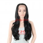 Synthetic Lace Front Wig 28" Natural Wave Heat Resistant Synthetic Lace Front Wig Synthetic Hair Wigs for Black Women peruca