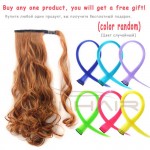 Synthetic Long Wavy Clip In Wrap Around Ponytail Fake Hair Extension False Hair Ponytails Pad Hairpiece pony Tail Curly Piece