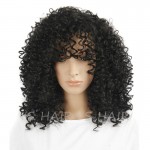 Synthetic Wig Women Hairstyle Afro Wigs for Black Women Long Kinky Curly Synthetic Black Wig Natural Cheap Hair Wig