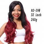 Synthetic Wigs Red False Hair Long Wigs for Black Women Wave  Natural Cheap Hair  Heat Resistant Wig for Women Sale