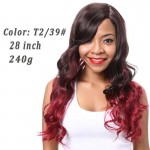 Synthetic Wigs Red False Hair Long Wigs for Black Women Wave  Natural Cheap Hair  Heat Resistant Wig for Women Sale