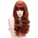 Synthetic Wigs Red False Hair Long Wigs for Black Women Wave  Natural Cheap Hair  Heat Resistant Wig for Women Sale