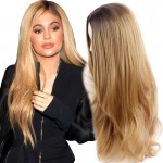 Synthetic Wigs for Black Women Long Curly Synthetic Wigs Blonde Ombre Hair Fashion Synthetic Natural Hair Wig Heat Resistant