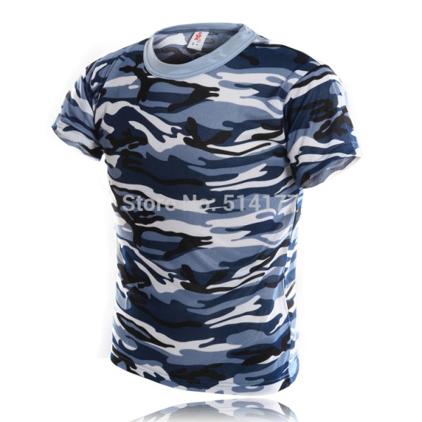 T Shirt Men 2016 New Style Fashion Camouflage Short Sleeve T-shirt, Personality Navy Camouflage O-Neck T-shirt Men's Clothing