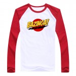 T Shirt Men & Women Funny T-Shirts shock lightning bazinga T-Shirt Male long Sleeve The Big Bang Theory TBBT  men shirt