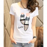 T shirt women t-shirt cotton kawaii tee shirt femme casual summer tshirt women tops 2017 slim camiseta femenina poleras de mujer