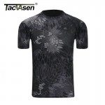 TACVASEN Summer Style Men Quick Dry Breathable Military Camouflage T shirt Top Tee Men Multi Army Combat Tactical T Shirts 