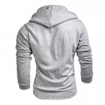 TANGNEST Men Hoodies 2017 New Design Male Solid Casual Fleece Sweatshirt Suit Men's Slim Fit Zipper Popular Coat Size MWW883