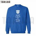 TARCHIA 2017 European Style fashion free shipping men hoodies keep calm and roll out crew neck sweatshirt personalized man coat