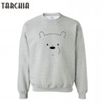 TARCHIA Cute BEAR Print Hombre Hip Hop Men Harajuku Streetwear Skateboard Hoodie 2017 HipHop Sweatshirt Pullover Sportswear Tops