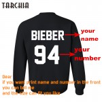 TARCHIA Free Shipping fashion casual parentalmen sweatshirt custom printed personalized designer logo mens coat boy hoodies 2017