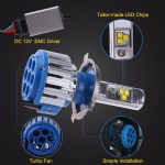 TC-X LED Car Light Dual Beam H4Hi/Lo 9003 9004 H13/9008 9007/HB5 Car Lighting Far Distance Short Distance Halogen Replacement