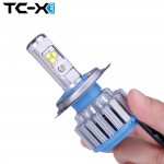 TC-X LED Car Light Dual Beam H4Hi/Lo 9003 9004 H13/9008 9007/HB5 Car Lighting Far Distance Short Distance Halogen Replacement