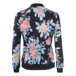 TQNFS Fashion Autumn Basic Bomber Jacket women Floral Slim Casual Business Jacket Women Coat Top Outwear Camperas Mujer Abrigo 