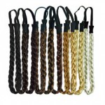 TS 3pcs Fashion Women Girl Synthetic Hair Plaited Plait Elastic Headband Hairband Braided Band Hair accessories Bohemian Style