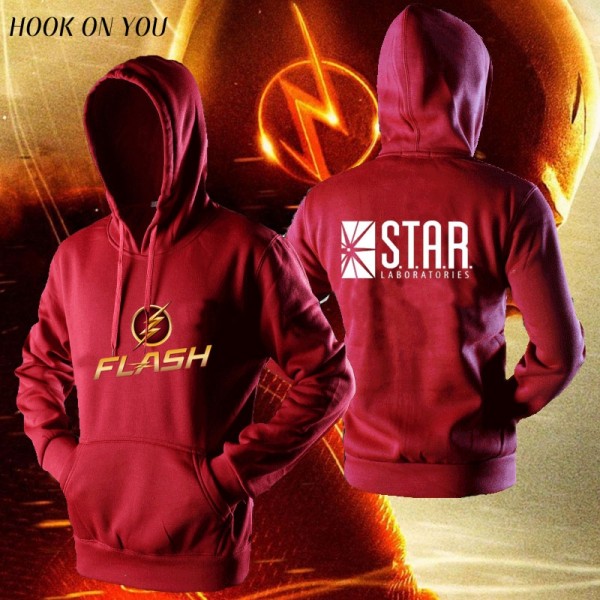 TV star laboratories The FLASH hoodies hoodies men comfortable jacket casual sweatshirt homme