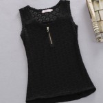 Tank Tops Summer Style Ladies Tube Tops White Lace Blouse Shirt 2017 S-XXXL Fitness Hollow Out Sleeveless Tank Top Women Camis