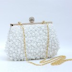 TenTop-A Free Shipping 2017 New Fashion Women's Sequin Both Side Pearl Beaded Handbag Clutch Purse Handmade Wedding Evening Bags