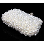 TenTop-A Free Shipping 2017 New Fashion Women's Sequin Both Side Pearl Beaded Handbag Clutch Purse Handmade Wedding Evening Bags