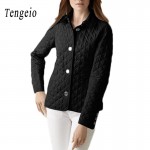 Tengeio Autumn Winter Womens Jackets And Coats Wadded Quilted Jacket Plus Size Women Basic Coats Campera Mujer Chaquetas SJM