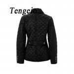 Tengeio Autumn Winter Womens Jackets And Coats Wadded Quilted Jacket Plus Size Women Basic Coats Campera Mujer Chaquetas SJM