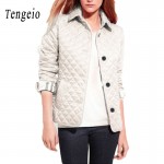 Tengeio Autumn Winter Womens Jackets And Coats Wadded Quilted Jacket Plus Size Women Basic Coats Campera Mujer Chaquetas SJM