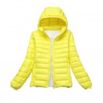 Teogo Quality Brand Spring Autumn Women Ultra Light Down 90% White Duck Down Jacket Coat ladies' Hooded Down Parkas 18 colors