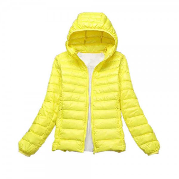 Teogo Quality Brand Spring Autumn Women Ultra Light Down 90% White Duck Down Jacket Coat ladies' Hooded Down Parkas 18 colors