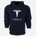 Tesla Men Hooded Hoodie Fleece Jacket Coat  Suit Casual Fashion Men's Clothing