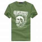 The Exploited print men's fashion t-shirts Cute punk Skull Graphics brand tee shirt Hip Hop Casual Fitness homme Swag clothing