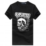 The Exploited print men's fashion t-shirts Cute punk Skull Graphics brand tee shirt Hip Hop Casual Fitness homme Swag clothing