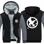 The Hunger Games Fleece Winter Hoodies Men Man Sweatshirt Fire Phoenix Exercise Movie Sweatshirt Clothing Streetwear Plus Size