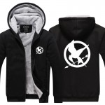 The Hunger Games Fleece Winter Hoodies Men Man Sweatshirt Fire Phoenix Exercise Movie Sweatshirt Clothing Streetwear Plus Size