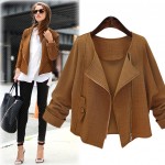 The New Europe Spring And Autumn Thin Loose Long Sleeve Jacket Loose Short Coat