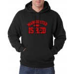 The United Kingdom Manchester Is Red letters print fashion men hoodies 2016 autumn winter new sweatshirts fleece hip hop hooded