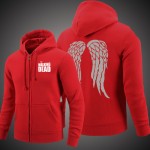 The Walking Dead Hoodie Zombie Daryl Dixon Wings Fleece Cotton Men Hoodies Zipper Jacket Men's Sweatshirts Sportswear