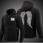 The Walking Dead Hoodie Zombie Daryl Dixon Wings Fleece Cotton Men Hoodies Zipper Jacket Men's Sweatshirt Sportswear Size S-XXXL